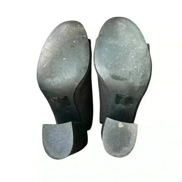 Steve Madden Womens Black Ferris Fabric Peep Toe Ankle Fashion Boots | Size 9.5 - Picture 5 of 5